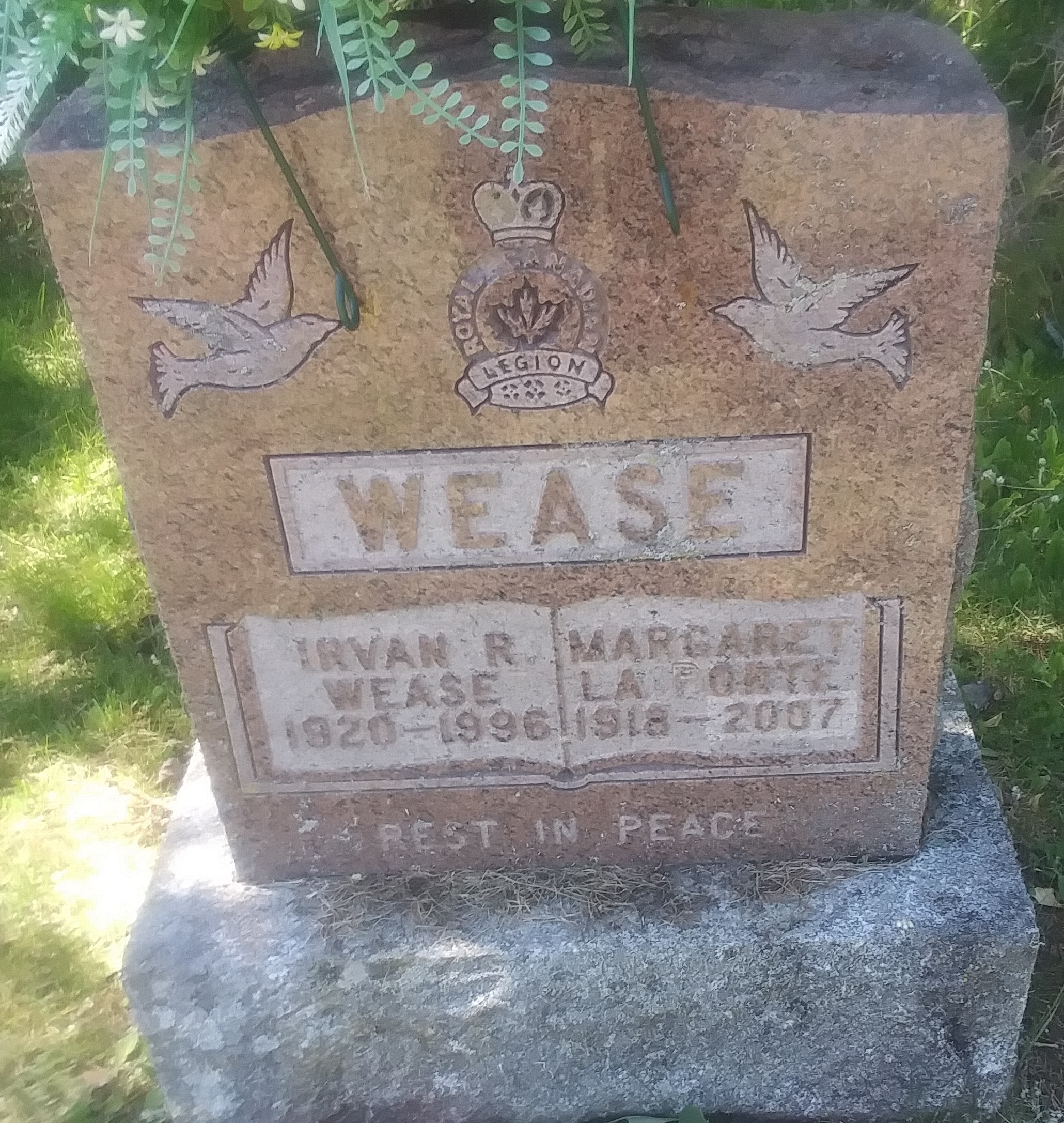 Tombstone Irvan Wease