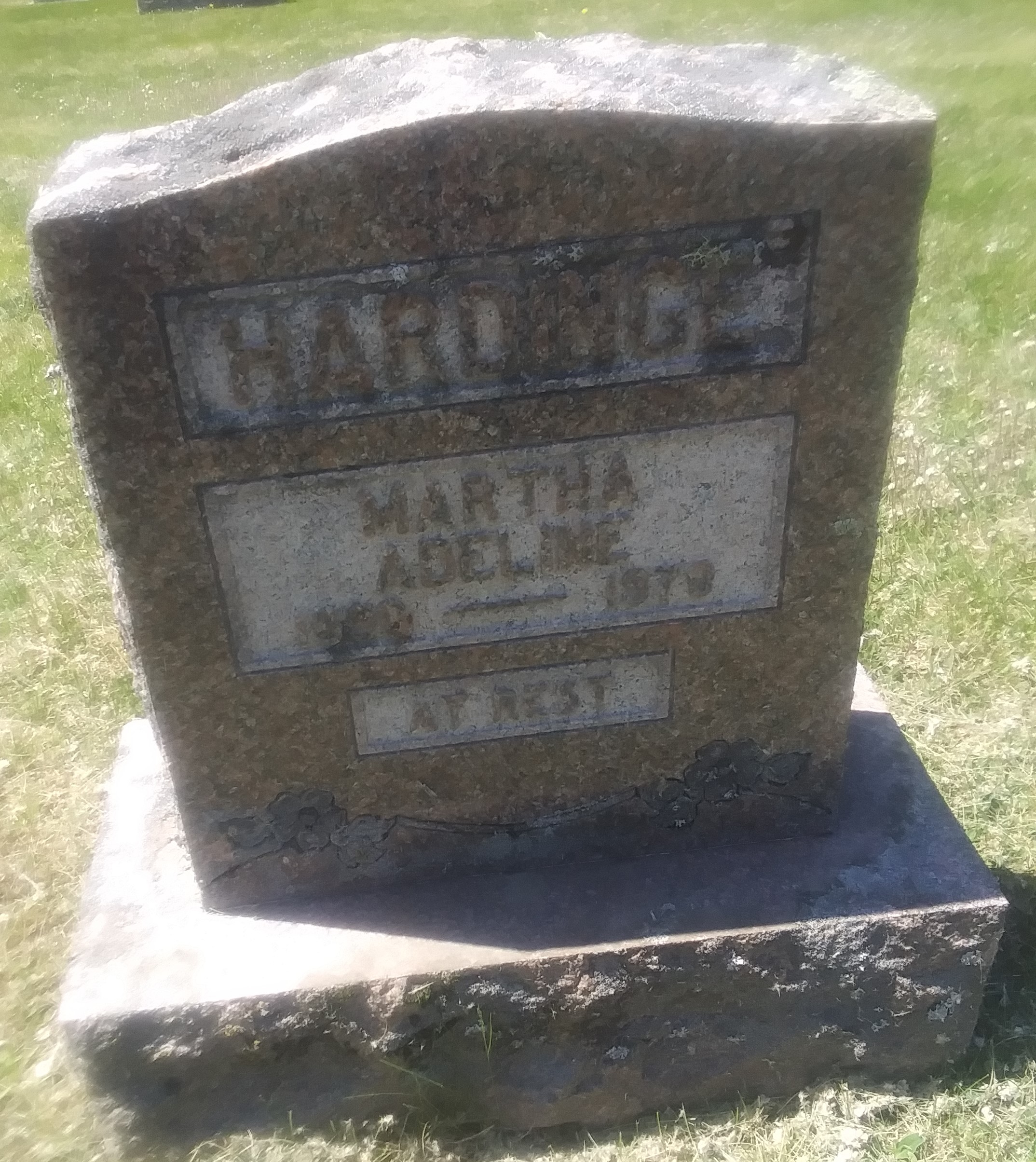 Tombstone Martha Hardinge