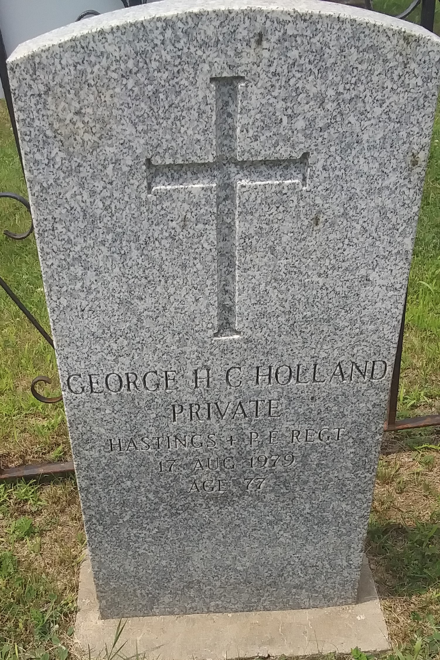 George Holland, St Andrews Cemetery, MIlitary