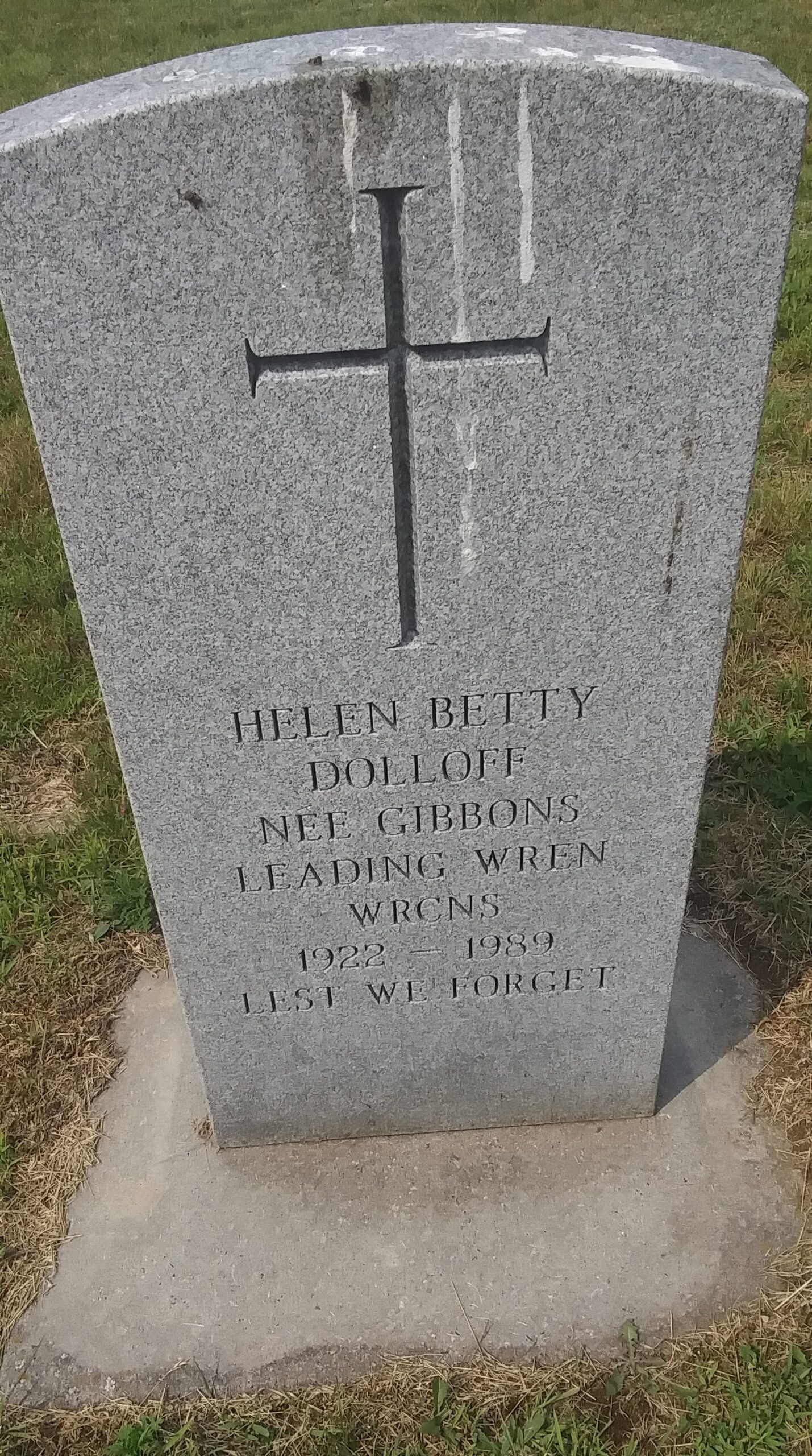 Helen Dolloff, St MIchaels Cemetery, MIlitary