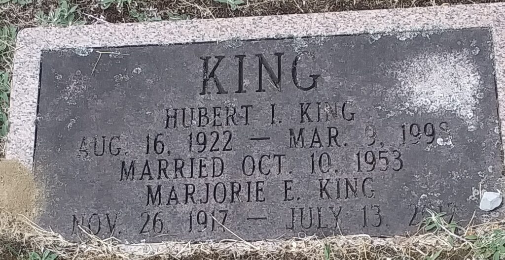 Hubert King, St Andrews Cemetery