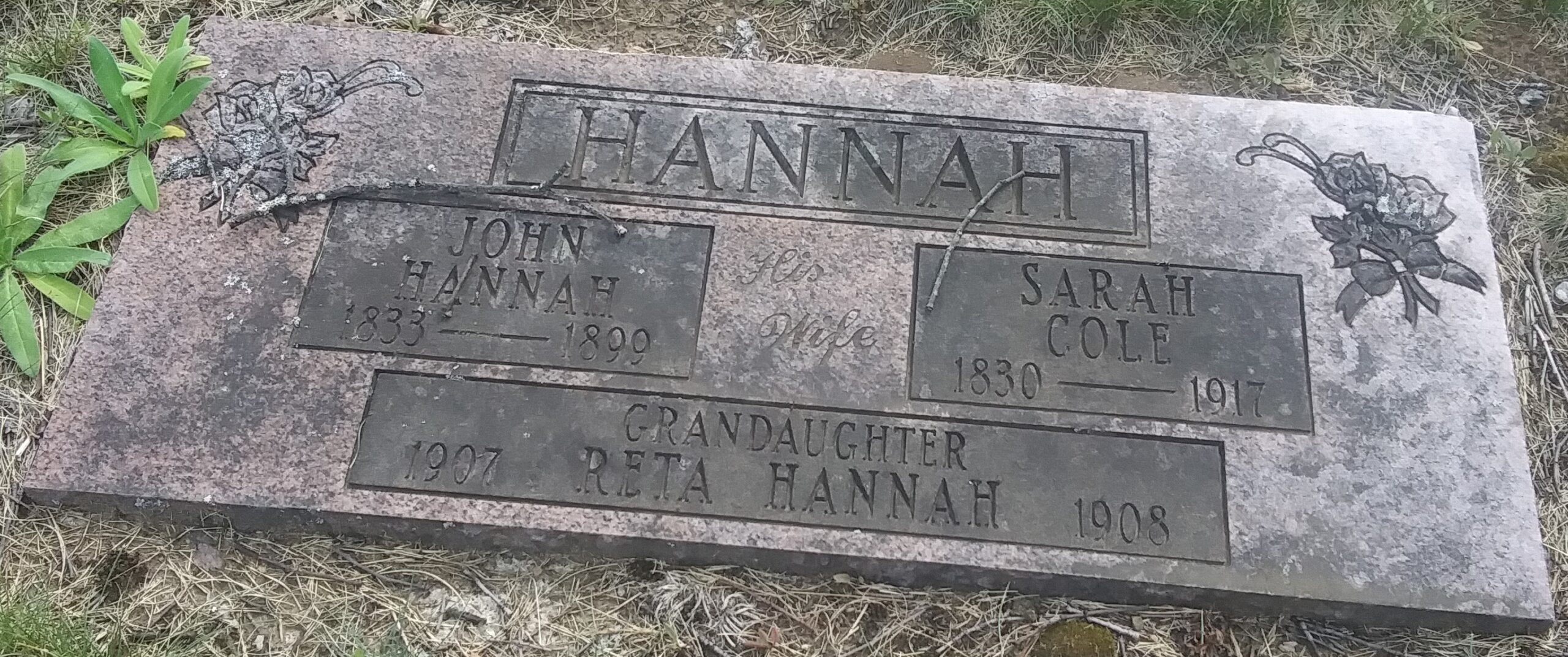 John Hannah, Salem Pioneer Cemetery
