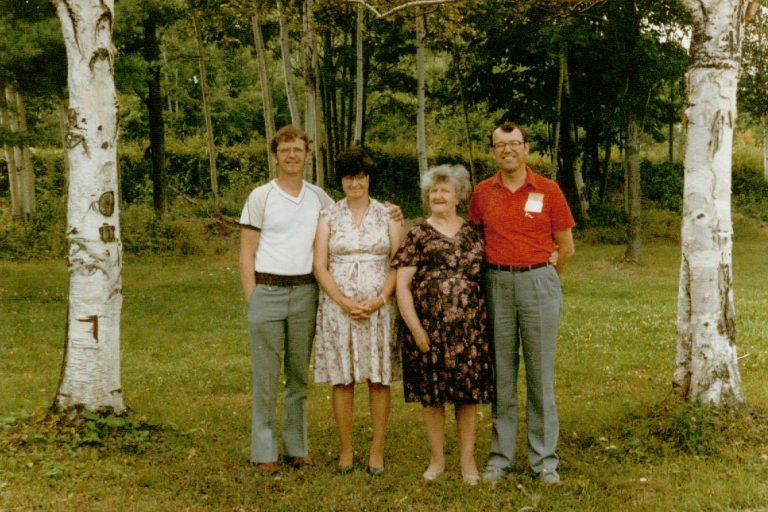 Mom and her three children, Bancroft Copy