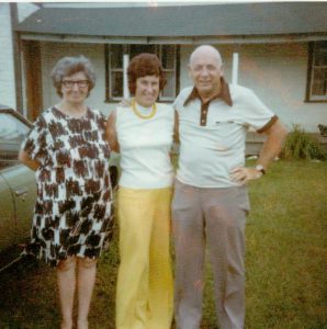 Mom with her sister Winnie & Dave Copy