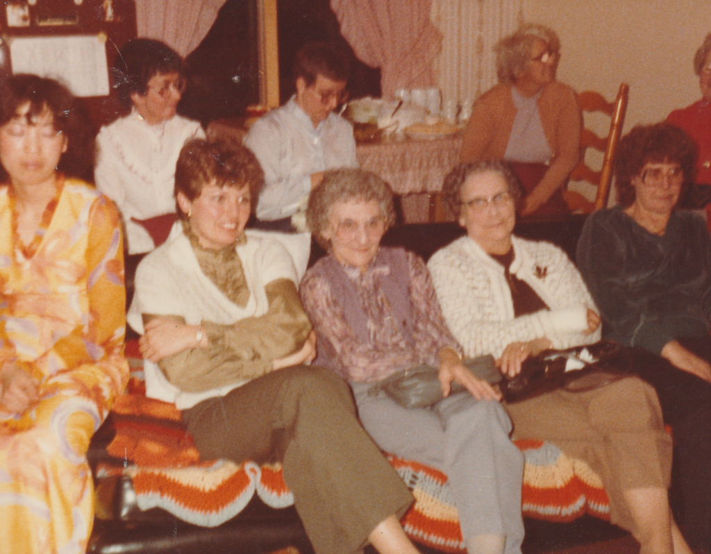 Group A of ladies at my baby shower 1984