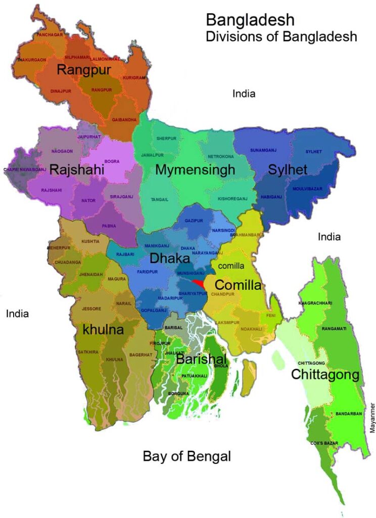 Map of Bangladesh