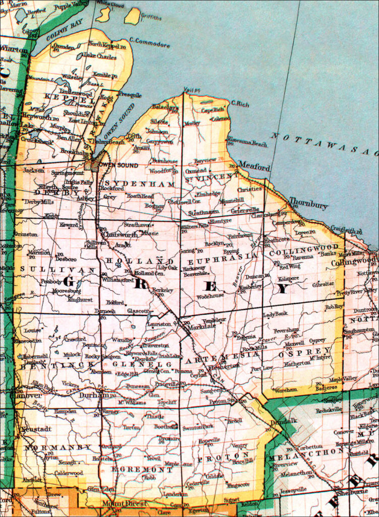 Map Grey County Map Grey County