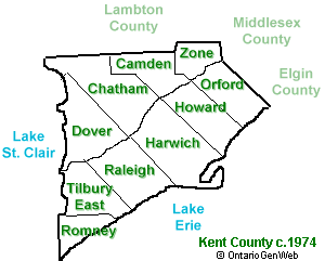 Map of Kent County