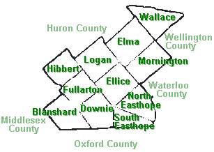 Map of Perth County Map of Perth County