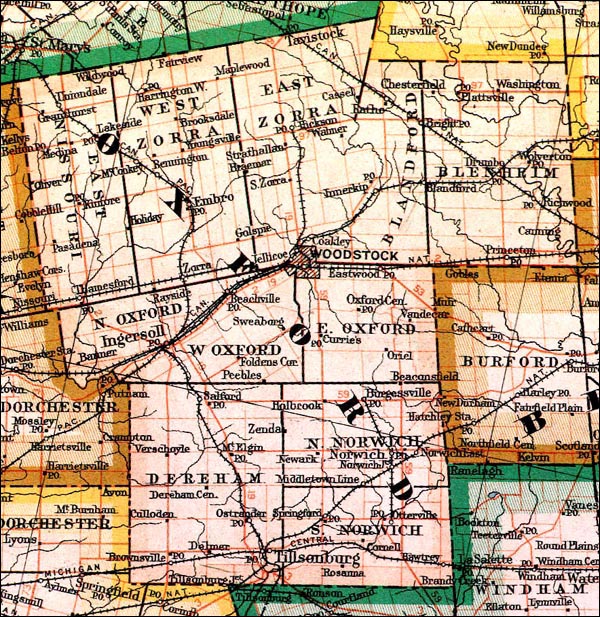 Oxford County Map Oxford County Map