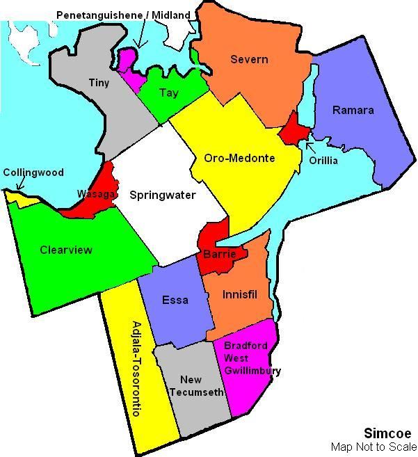 map Simcoe