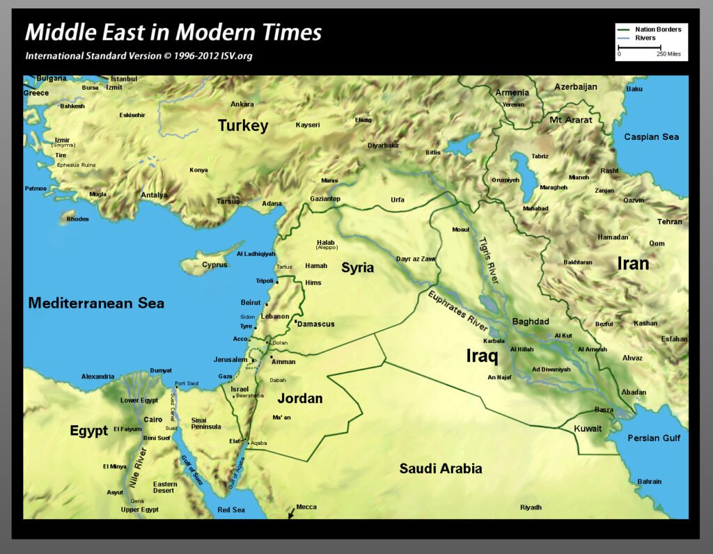 middle east Bible Atlas